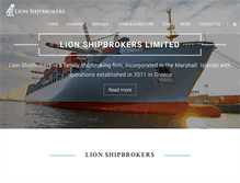 Tablet Screenshot of lionshipbrokers.gr